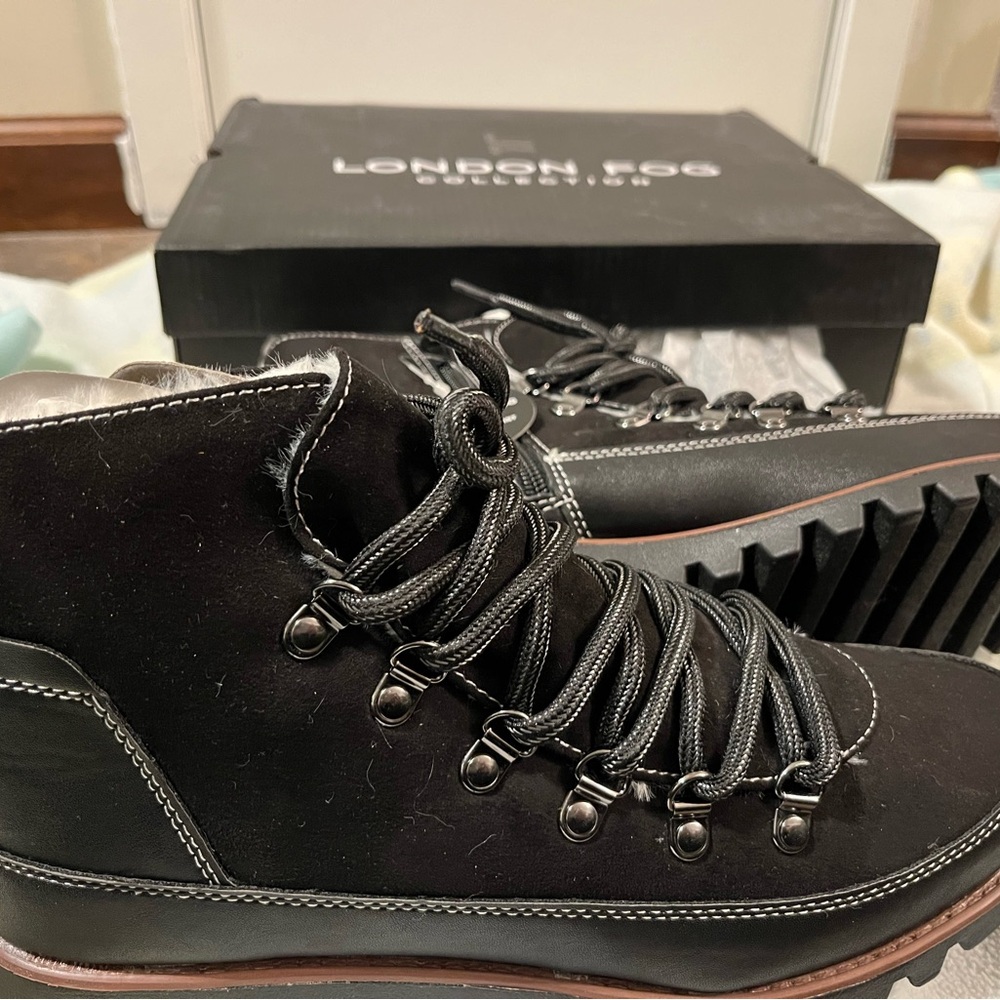 London Fog Men's Black Boots